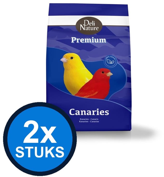 2x Deli Nature - Premium kanaries 4kg - Vogelvoer - 4 kg
