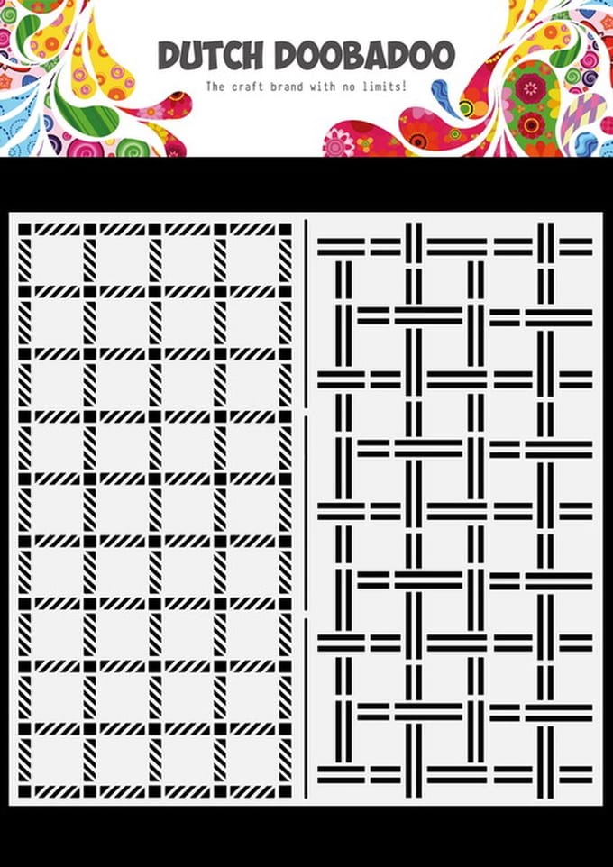 DDBD Mask Art Slimline Plaid
