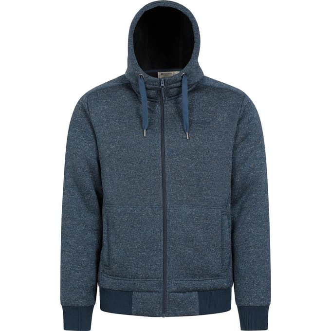 Mountain Warehouse Heren Nevis II Bont capuchon (Donkerblauw)