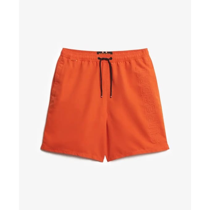 Superdry - Premium zwemshort met borduursel - 43 cm - Heren - Zwembroeken