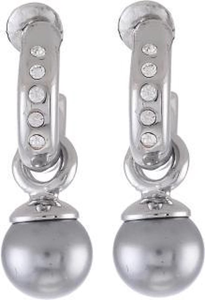 Behave - Oorbellen - Dames - Zilverkleur - Elegant - Met Parel