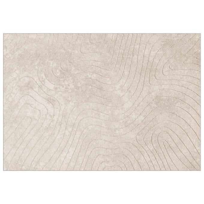 vidaXL - Binnen- - en - buitenkleed - PALMERAS - Beige - 140 - x - 200 - cm - Polyester