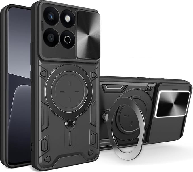 Hoesje geschikt voor HONOR 200 Smart/X7c - Techsuit CamGuard Pro Back Cover - Zwart