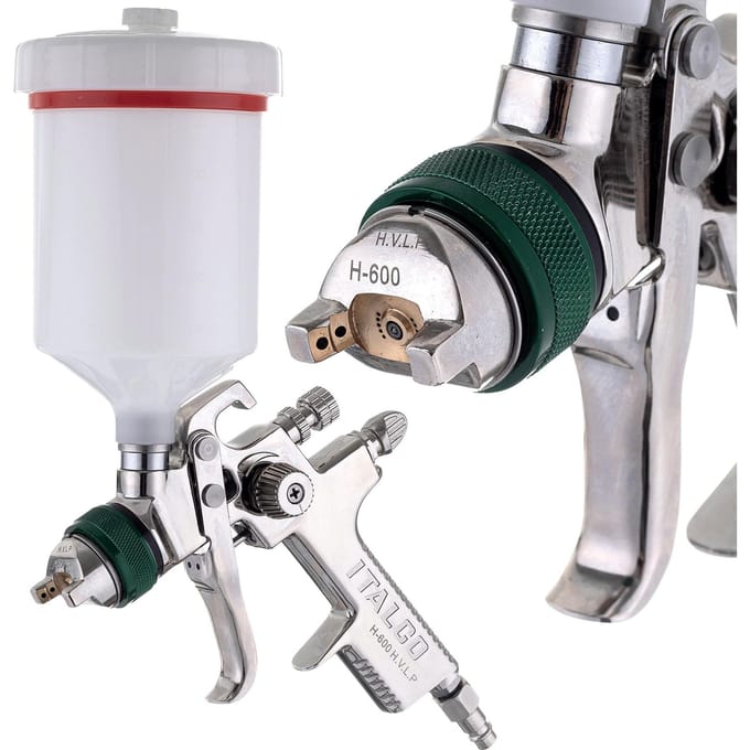 Italco HVLP Spuitpistool 1.3mm 600ml Tank - Precisie & Kwaliteit