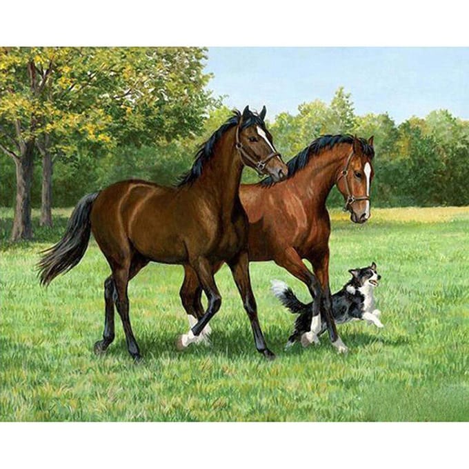 5d Diy Diamond Schilderen Kruissteek Landschap Hars Diamant Borduren Diamant Moasic Handwerken 20X30CM beige