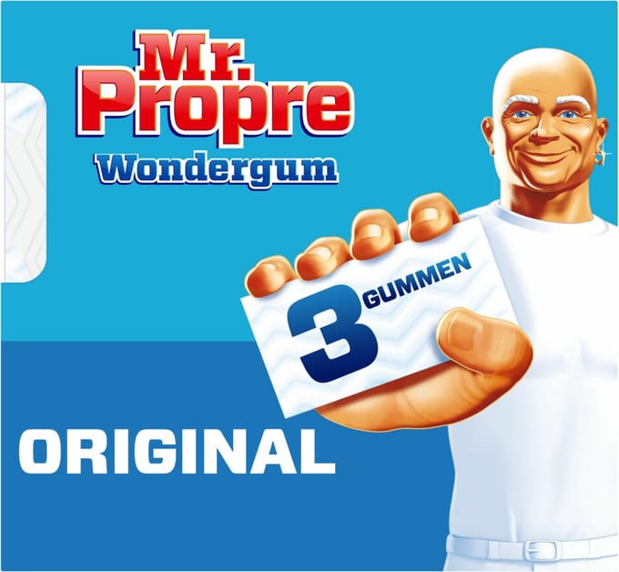 18x Mr. Propre Schoonmaakmiddel Wondergum Original 3 Stuks