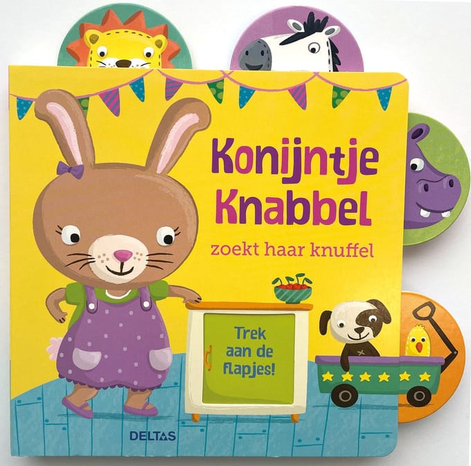 Konijntje Knabbel zoekt haar knuffel Kartonboekjes