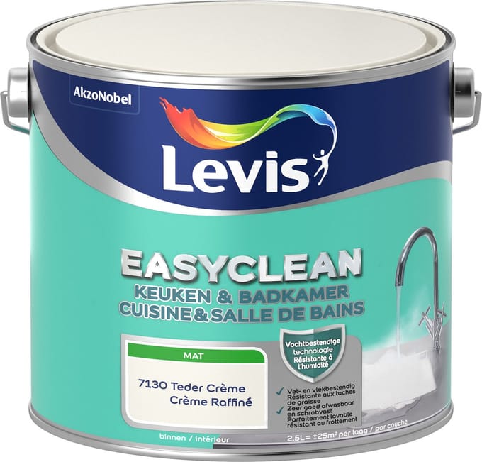 Levis - Easyclean Keuken & Badkamer - Teder Crème - 2,5 L