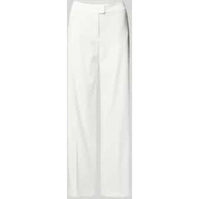 Broek met persplooien en achterzakken