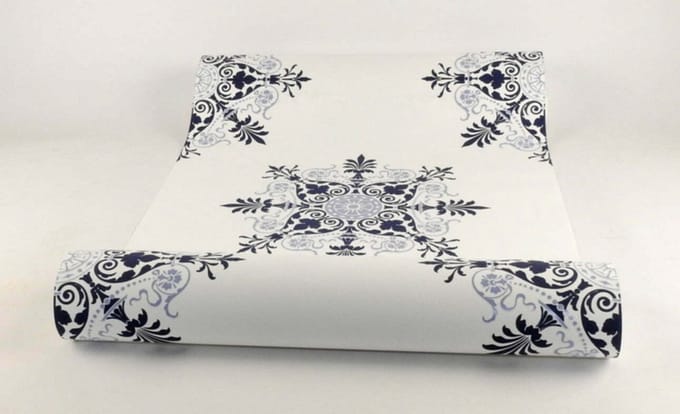 Dutch Wallcoverings Vliesbehang tegel - blauw