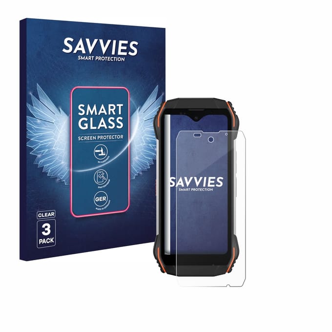 3 Stuks Savvies Screenprotector - geschikt voor Blackview N6000 - beschermfolie glas transparant