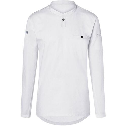 (6 stuks) KARLOWSKY Lange Mouw Heren Werkshirt Performance - Wit - maat: M