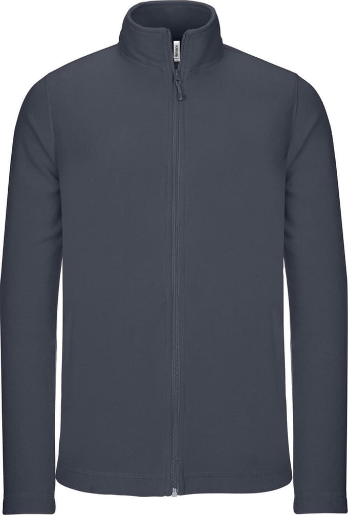 Kariban Heren Full Zip Microfleece Jasje (Konvooi Grijs)