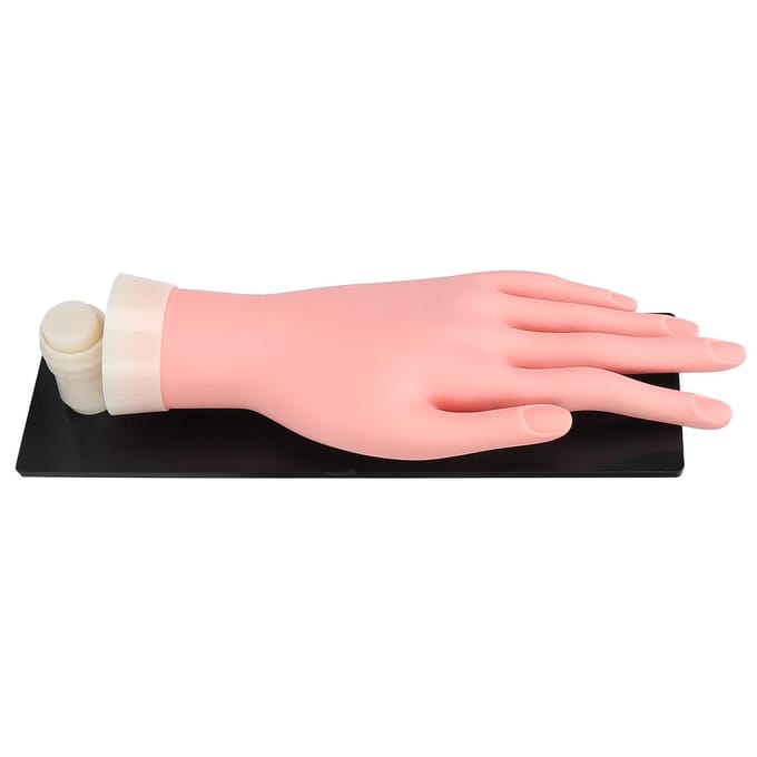 Nail Art Training Oefenhand Manicure Mannequin Nephand voor Nagel Training Display beige