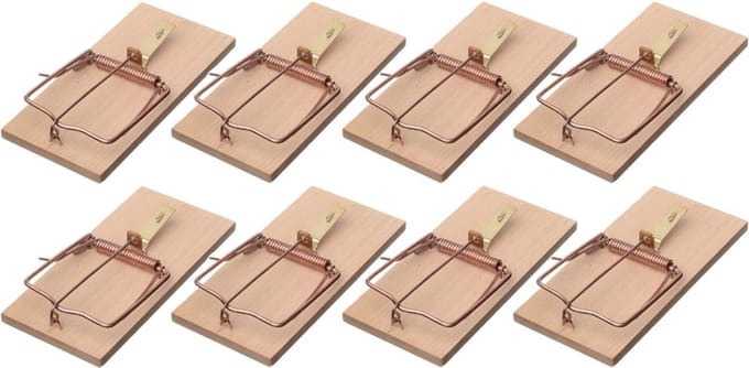 Nature Rattenval - 8x stuks - 17 cm - rattenklemmen - ongediertebestrijding