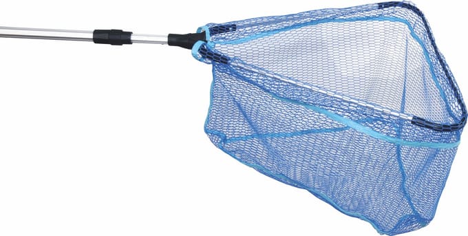 Albatros Got’m Landingnet Rubber – Blauw rubber schepnet met uitschuifbare aluminium steel 200 / 2-Delig