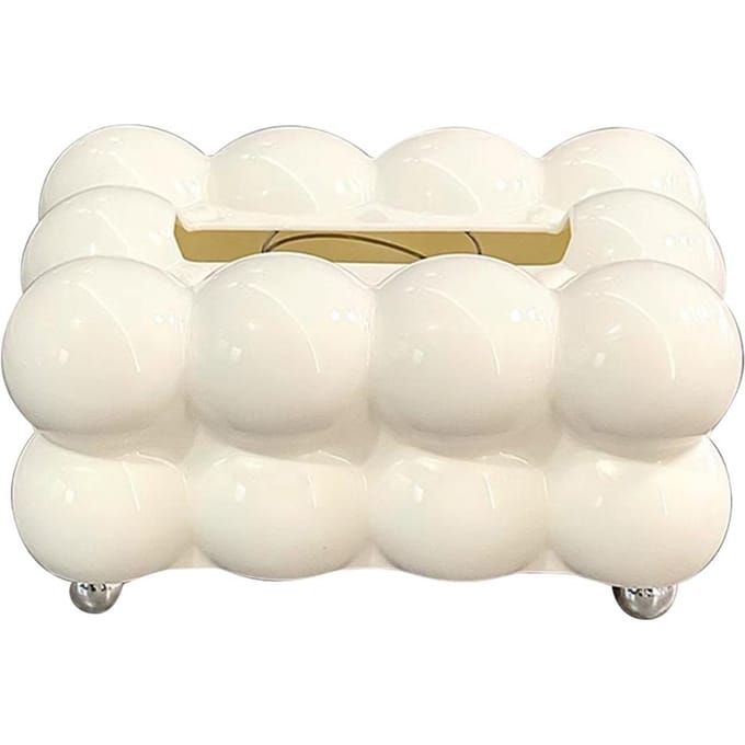 Boîte à mouchoirs en forme de nuage, porte-mouchoirs à bulles minimaliste, housse de mouchoirs en coton créatif, décoration de salon beige