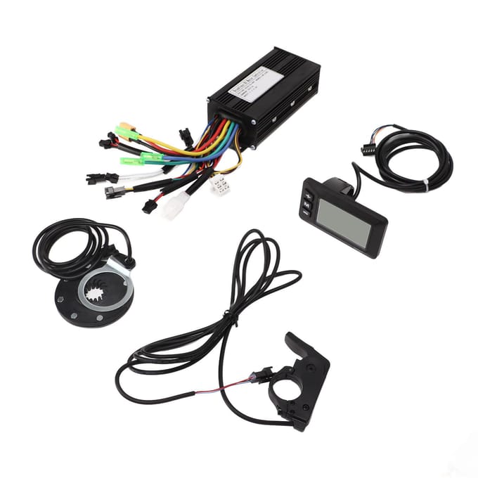 Elektrische Fiets Conversie Controller Kit Power Assist Sensor 3 Modi 9 Buizen Sinusgolf Power Assist Kit met GD01 Paneel black
