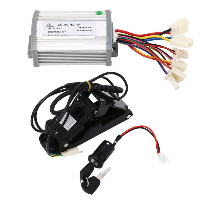48V 1000w Controller met Borstelmotor met Voetgaspedaal Elektrische Fietsen Ombouwset voor black