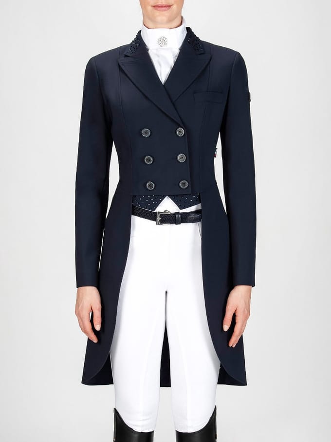 Equiline Marilyn Dressuur Slipjas X-Cool Evo Dames - Navy, maat 42 (IT 46)