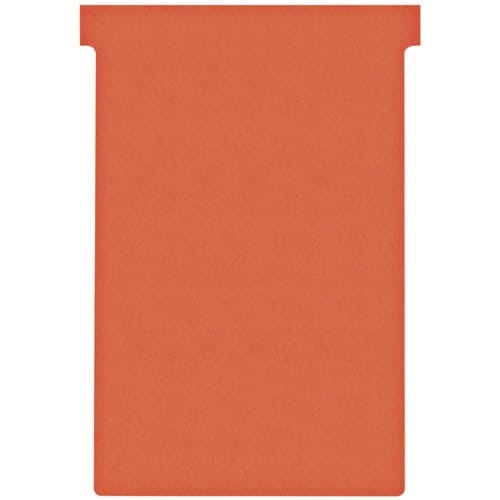 T-kaart nobo nr.4 112mm rood 100 stuks