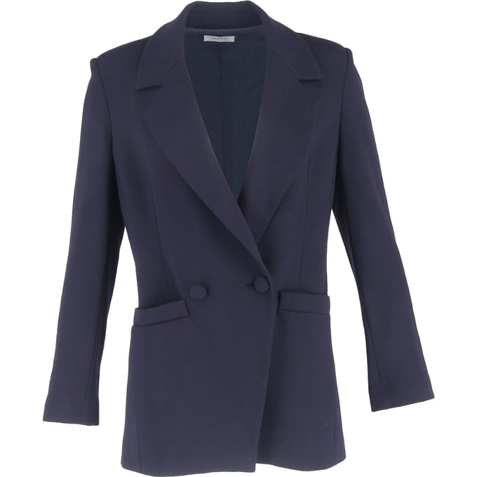 Anine Bing Dubbelzijdige Blazer in Marineblauwe Polyester