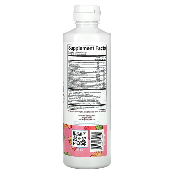 MaryRuth's, Multivitamine voor Vrouwen + Haargroei, Perzik, 15,22 fl oz (450ml)