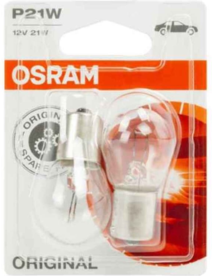 Osram Original Halogeen lampen - BA15S - 12V/21W - set à 2 stuks