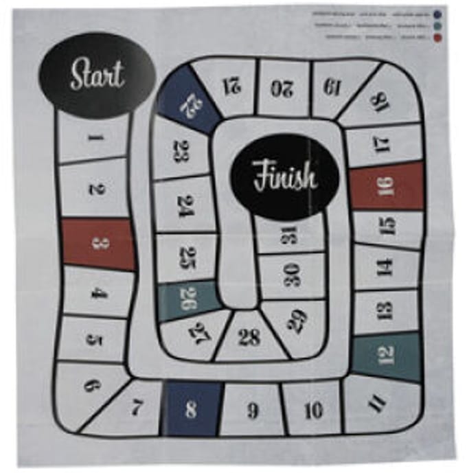 JENS Living - Reis Dobbel & Pionnen spel -