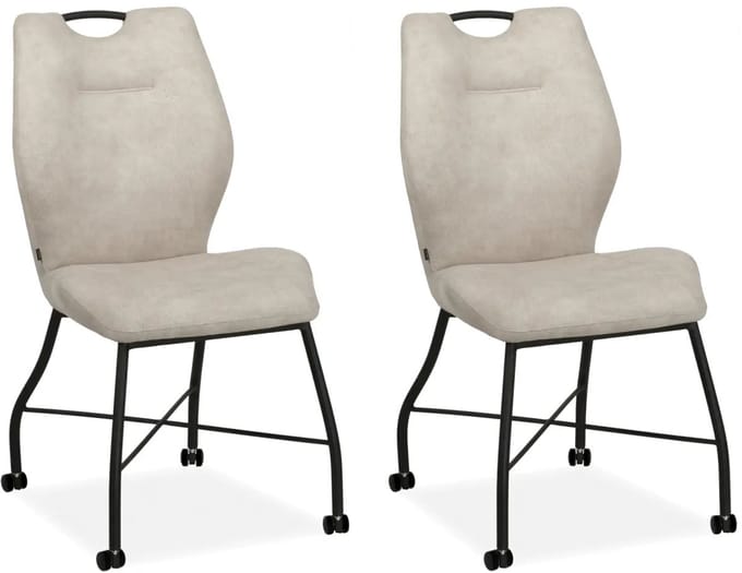 MX Sofa - Eetkamerstoel Nox - Sand (set van 2 stuks)