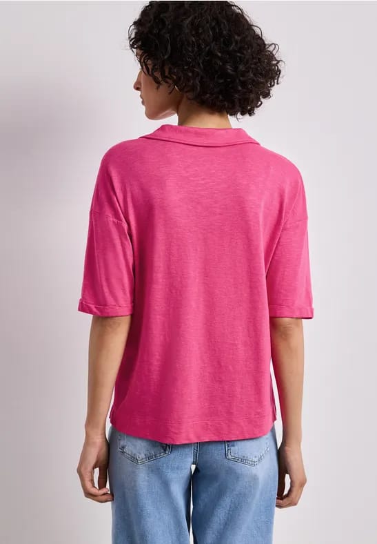 Jersey poloshirt met korte mouwen