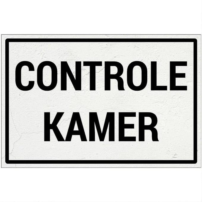 Controlekamer bord | Forex Re materiaal | 60 x 40 cm