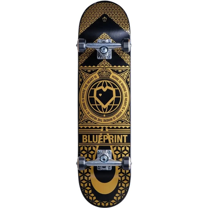 Skateboard Blueprint Home Heart