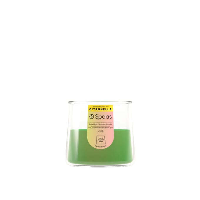 SPAAS PureLight Geurkaars Brandduur ± 33 u Levendig Groen -