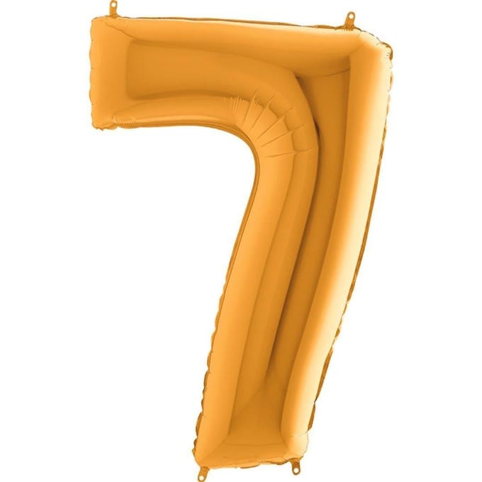 Ballon en Aluminium Chiffre 7 Doré - 102 Cm Grabo