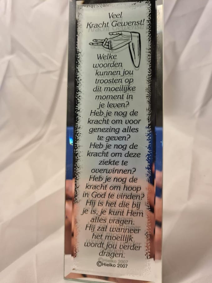 Gedicht spiegel - Veel kracht gewenst