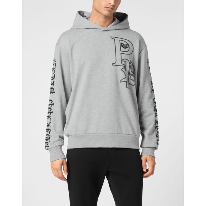 Sweatshirt Met Capuchon Gothic Plein