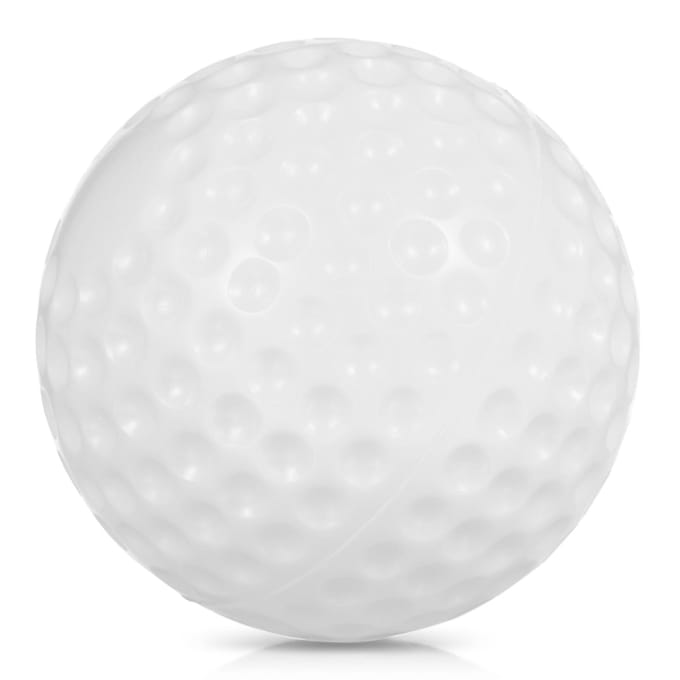 6-pack 9-inch PU putjesballen met trekkoord draagtas voor werpmachine oefening wit