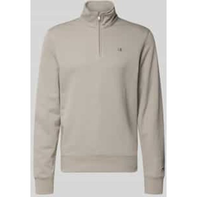 sweatshirt met opstaande kraag en ritssluiting