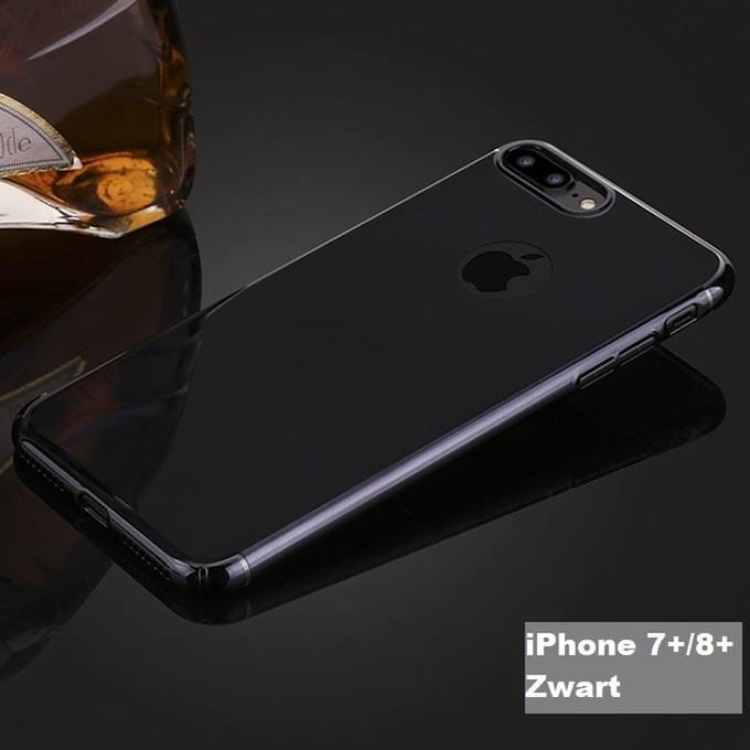 360-graden Beschermhoes Set voor iPhone 7+ / 8+ _ Zwart