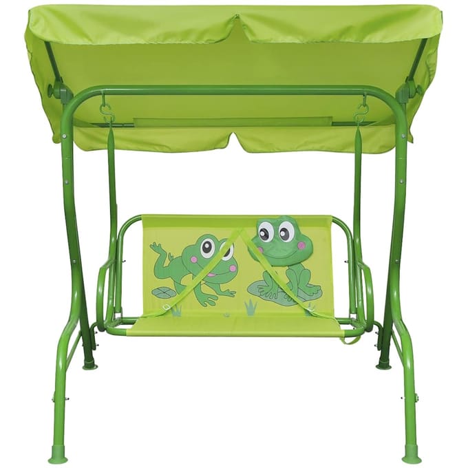 vidaXL - Kinderschommelstoel - groen