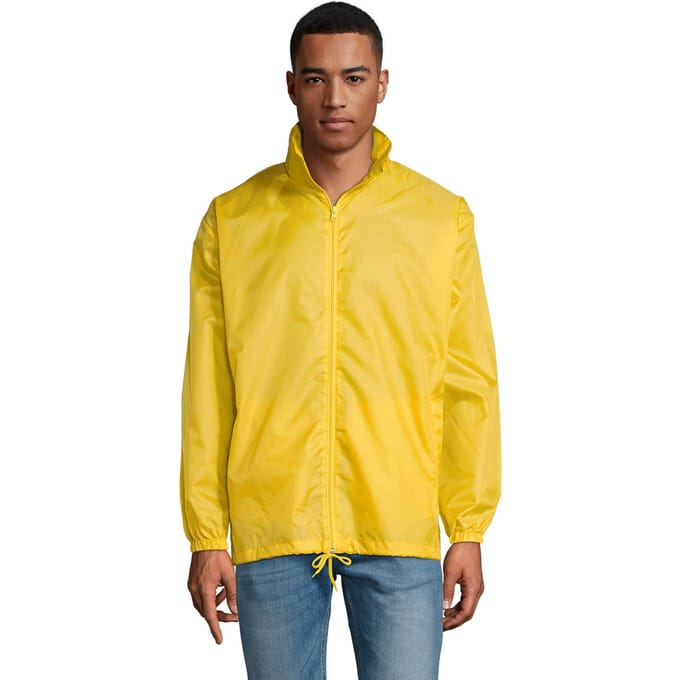 SOLS Unisex windjack met shift voor volwassenen (Goud)