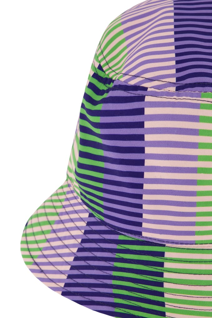 A-DAM Unisex Bucket Hat Difuzed Stripe Light Lilac Taglia: OS | Cappelli Outlet | Unisex | Viola