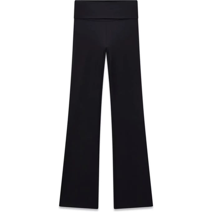 High waist bell bottom met mini flare
