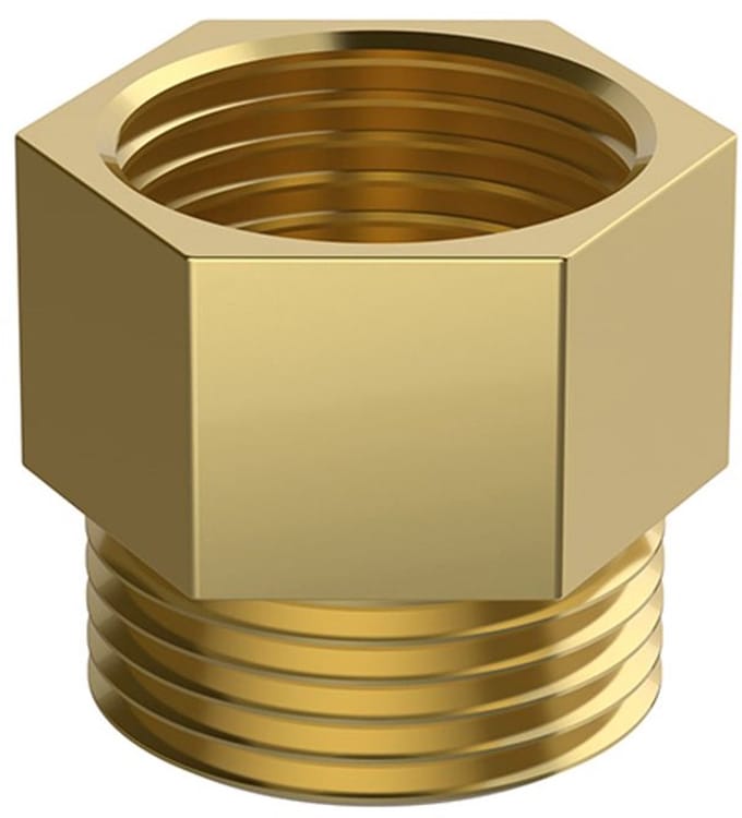 Flamco IG/AG Nippel 1 inch messing, vlakdichtend, M43.66128MS