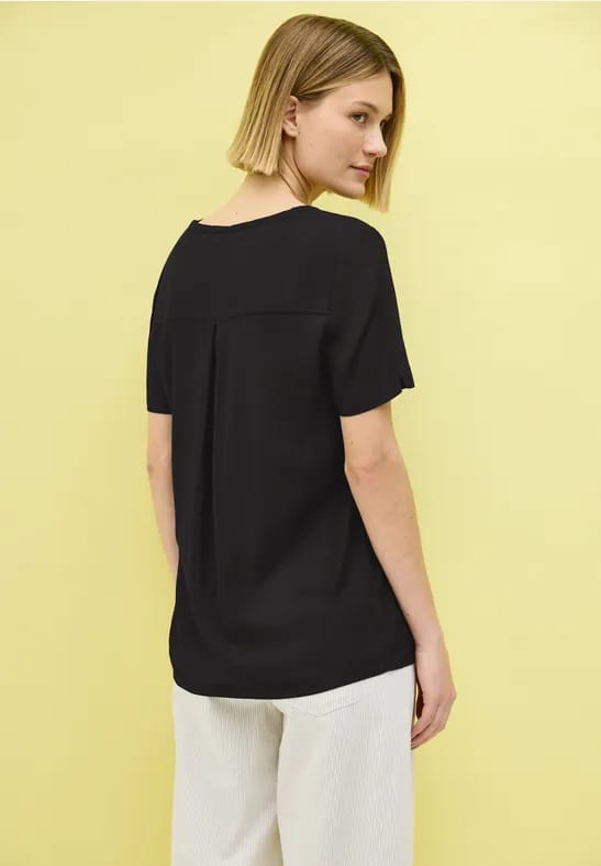 Blouse met knoopdetail