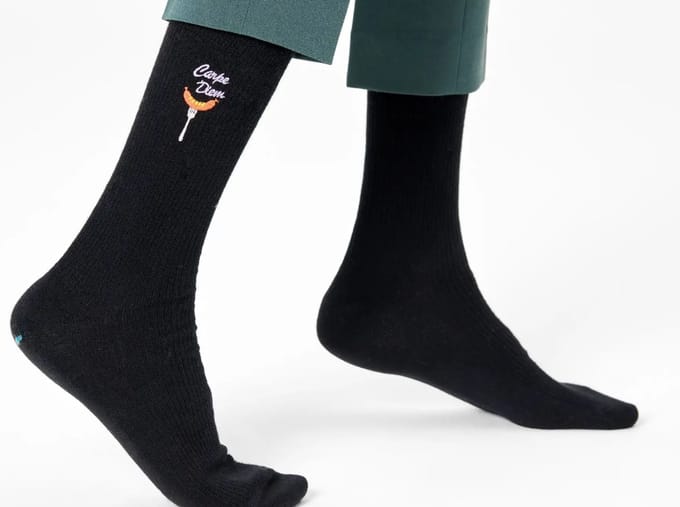 Happy Socks Carpe Diem - Zwart - Maat 36-40