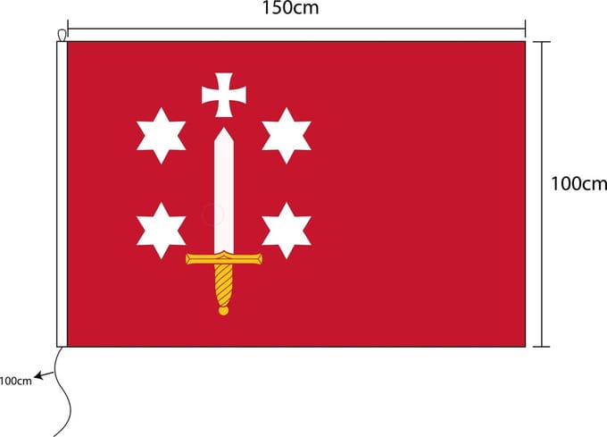 Haarlemse vlag van Haarlem 100x 150cm