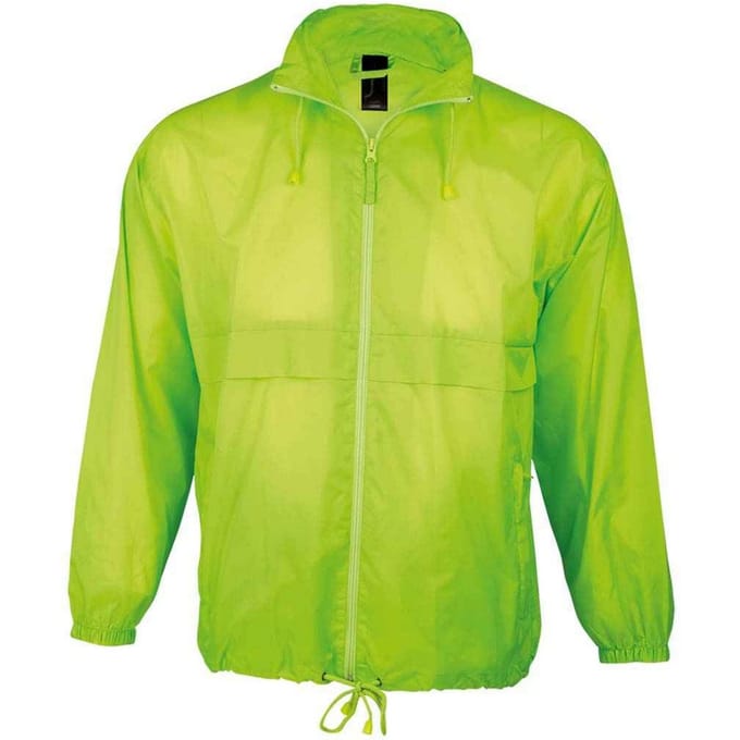 SOLS Windjack voor volwassenen (Neon Lime)