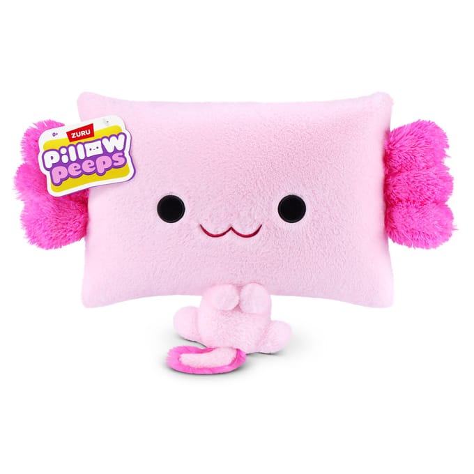 ZURU Pillow Peeps pluche knuffelkussen 37 cm assorti